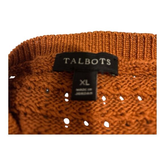 Talbots Rust Pullover Sweater Sz XL - Picture 4 of 5